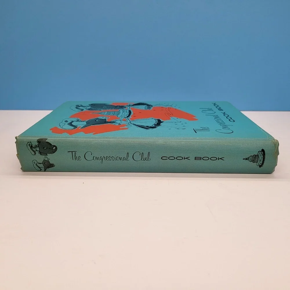 The Congressional Club Cookbook 1965 7th Ed Misprint Upside Down! ‎ Vintage